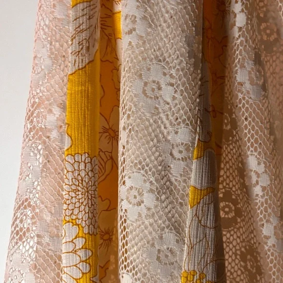 American Vintage Yellow Floral A-Line Maxi Skirt - Picture 5 of 16